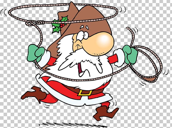 Santa Claus Cowboy Hat Christmas Lasso PNG, Clipart, Area, Art, Artwork, Boot, Christmas Free PNG Download