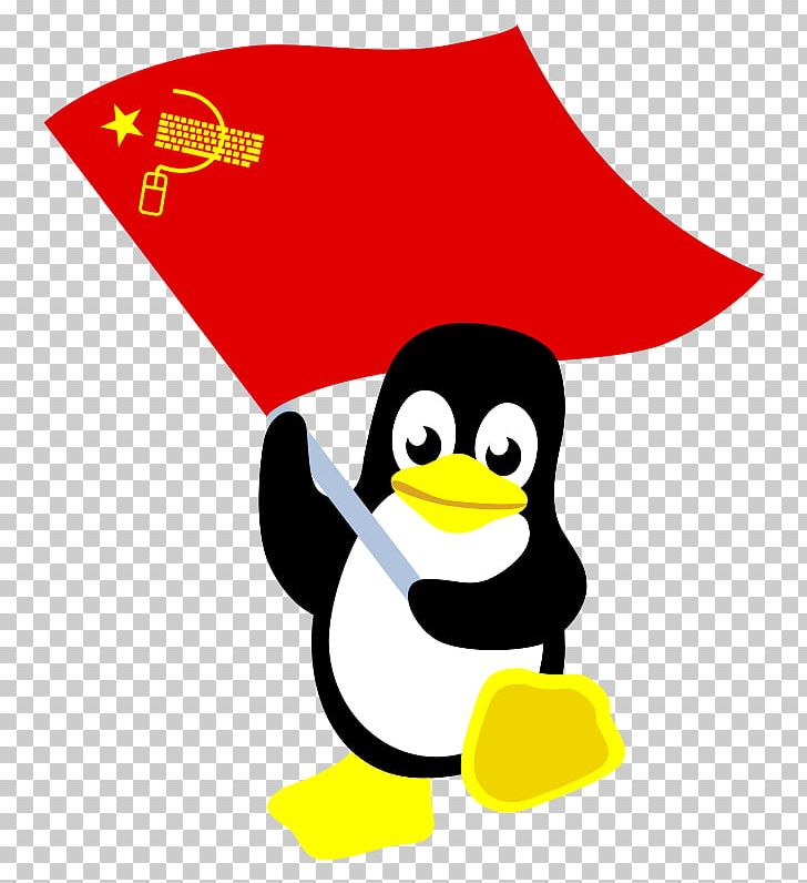 Tux Racer Red Flag Linux PNG, Clipart, Android, Arch Linux, Beak, Bird, Communism Free PNG Download
