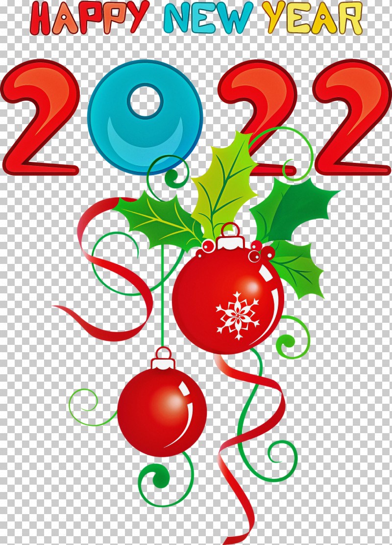 2022 Happy New Year 2022 New Year 2022 PNG, Clipart, Bauble, Christmas Day, Christmas Tree, Mistletoe, New Year Free PNG Download