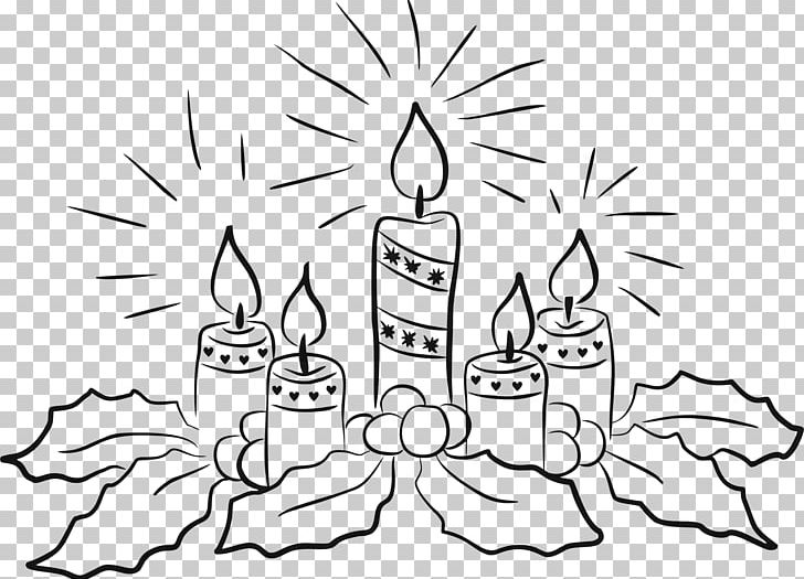 Drawing Christmas Advent Candle Advent Wreath PNG, Clipart, Advent Candle, Black, Branch, Candle, Cartoon Free PNG Download