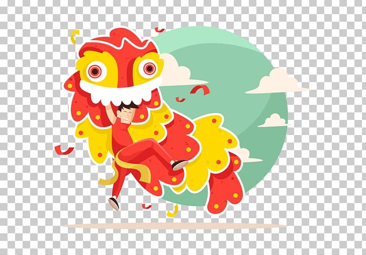 Lion Dance Chinese New Year Lunar New Year PNG, Clipart, Animal, Bainian, Cartoon, Chinese Style, Culture Free PNG Download