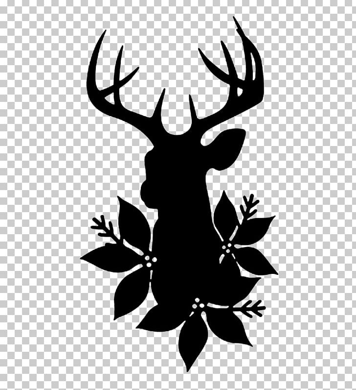 Reindeer Silhouette PNG, Clipart, Animals, Antler, Art, Black And White, Branch Free PNG Download