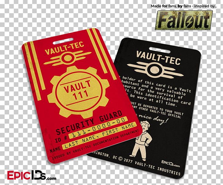 Fallout Badge Name Tag Vault Dweller Wasteland PNG, Clipart, Badge, Badge Mockup, Brand, Cosplay, Costume Free PNG Download