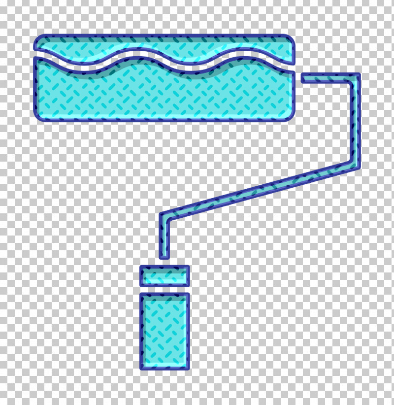 Aqua Line Rectangle PNG, Clipart, Aqua, Creative Icon, Line, Paint Roller Icon, Rectangle Free PNG Download