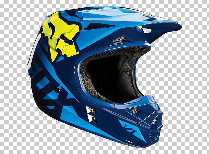 Motorcycle Helmets Fox Racing Motocross PNG, Clipart, Bicycle, Bicycle Clothing, Bicycle Forks, Blue, Electric Blue Free PNG Download