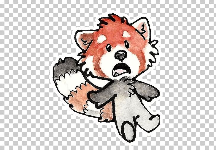 Red Panda Giant Panda Sticker Telegram Messaging Apps PNG, Clipart, Animal Figure, Art, Artist, Bear, Carnivoran Free PNG Download