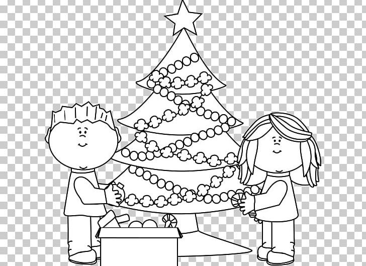 Christmas Tree Coloring Book Human Behavior Line Art Vertebrate PNG, Clipart, Area, Art, Behavior, Black And White, Book Free PNG Download