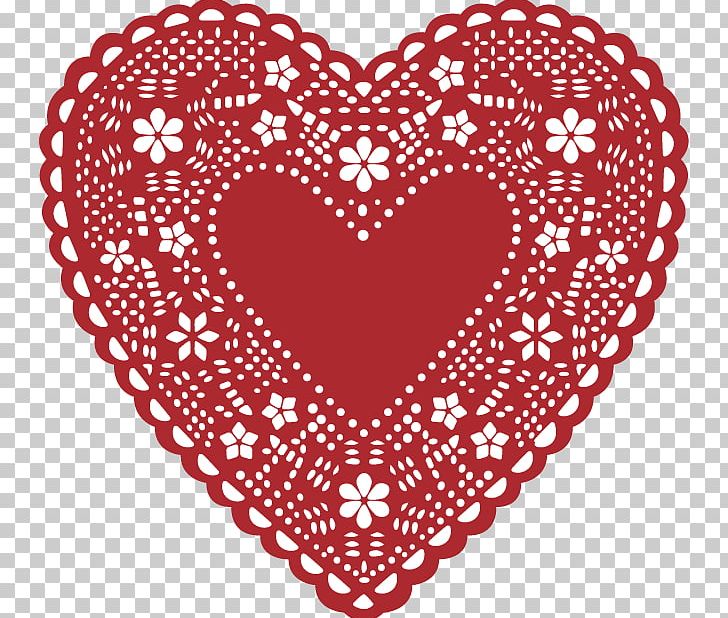 Doily Heart Valentine's Day Lace PNG, Clipart, Circle, Decorative Patterns, Design, Elements, Flower Pattern Free PNG Download