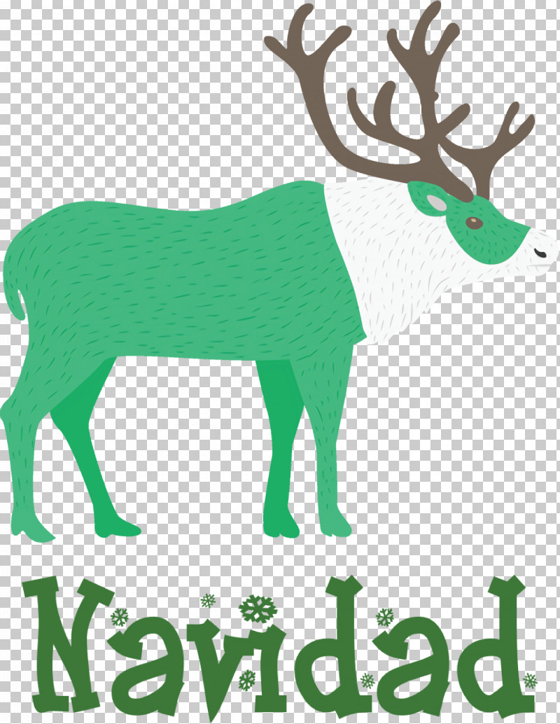 Navidad Christmas PNG, Clipart, Antler, Christmas, Deer, Green, Meter Free PNG Download