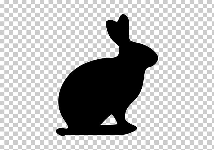 Easter Bunny Rabbit Symbol PNG, Clipart, Animal, Black, Black And White, Cat, Cat Like Mammal Free PNG Download