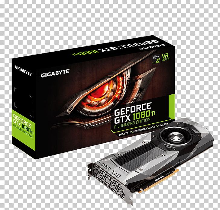 Graphics Cards & Video Adapters Gigabyte Technology Graphics Processing Unit EVGA Corporation NVIDIA GeForce GTX 1080 Ti PNG, Clipart, Computer, Electronic Device, Geforce, Gigabyte, Gigabyte Technology Free PNG Download