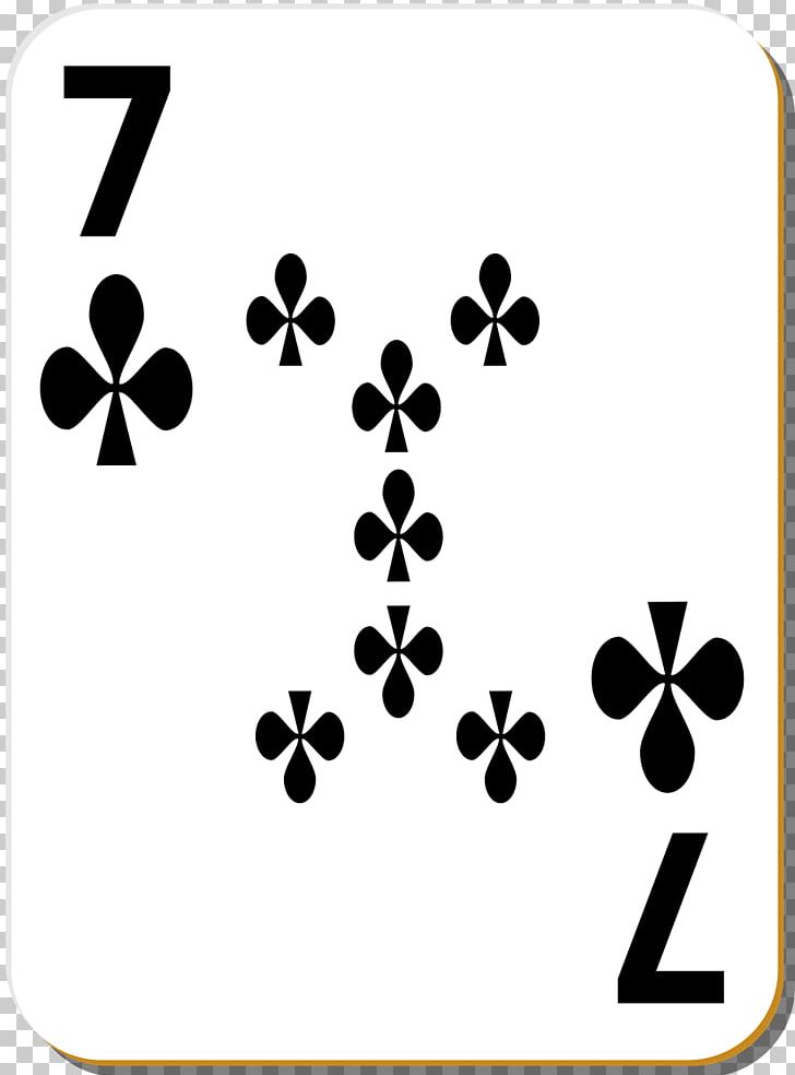 Playing Card Clubs Sept De Trèfle PNG, Clipart, Area, Art, Black, Black And White, Clubs Free PNG Download