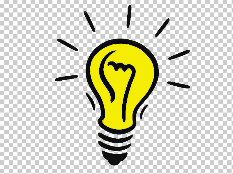 Light Bulb PNG, Clipart, Light Bulb, Line, Line Art, Symbol, Yellow Free PNG Download