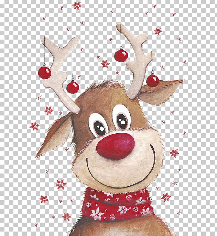 Rudolph Santa Claus's Reindeer Santa Claus's Reindeer PNG, Clipart, Art, Cartoon, Christmas, Christmas Background, Christmas Card Free PNG Download