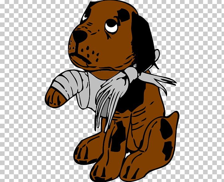 Dog Puppy Cartoon PNG, Clipart, Art, Artwork, Bandage, Broken Leg Pics, Carnivoran Free PNG Download