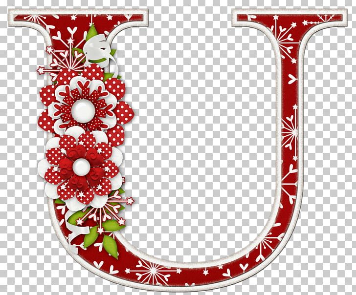 Letter Alphabet Christmas Day U PNG, Clipart, Alphabet, Body Jewelry, Christmas Day, Christmas Decoration, Christmas Ornament Free PNG Download
