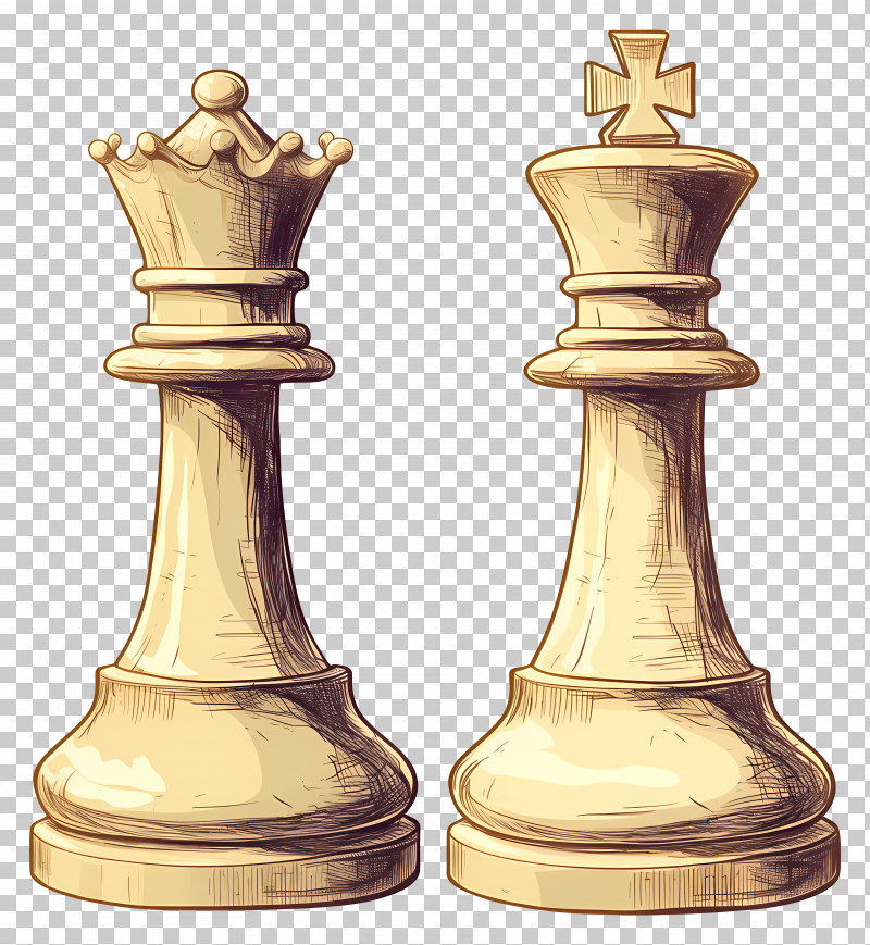 Chess - Chess Queen And King Pieces PNG