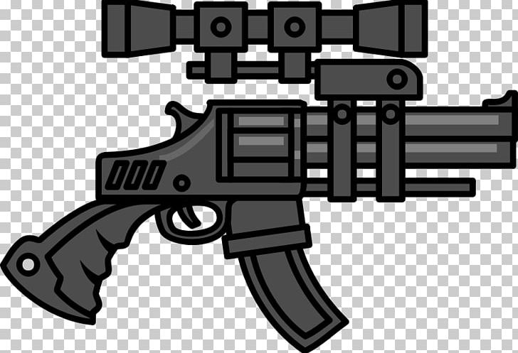 Firearm Machine Gun Revolver PNG, Clipart, Air Gun, Assault Rifle, Black And White, Clip, Firearm Free PNG Download