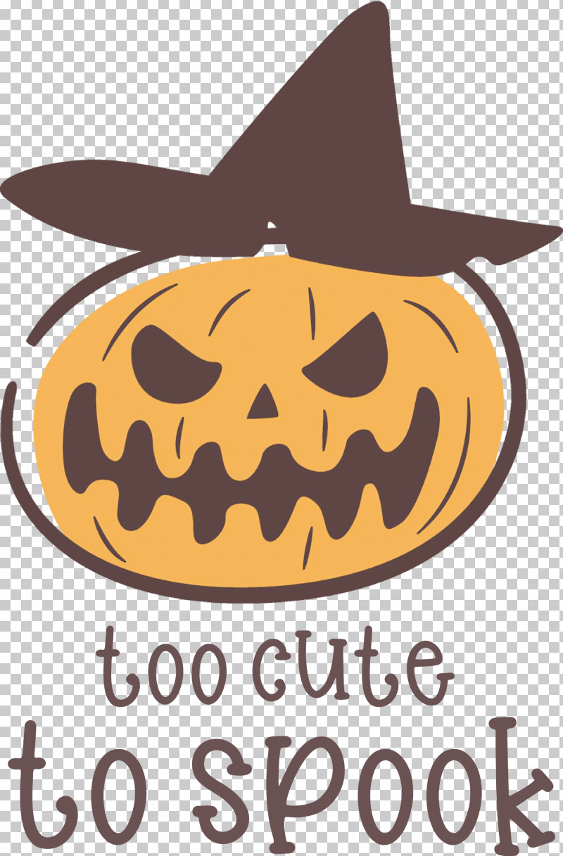 Halloween Too Cute To Spook Spook PNG, Clipart, Costume, Halloween, Jackolantern, Logo, Spook Free PNG Download