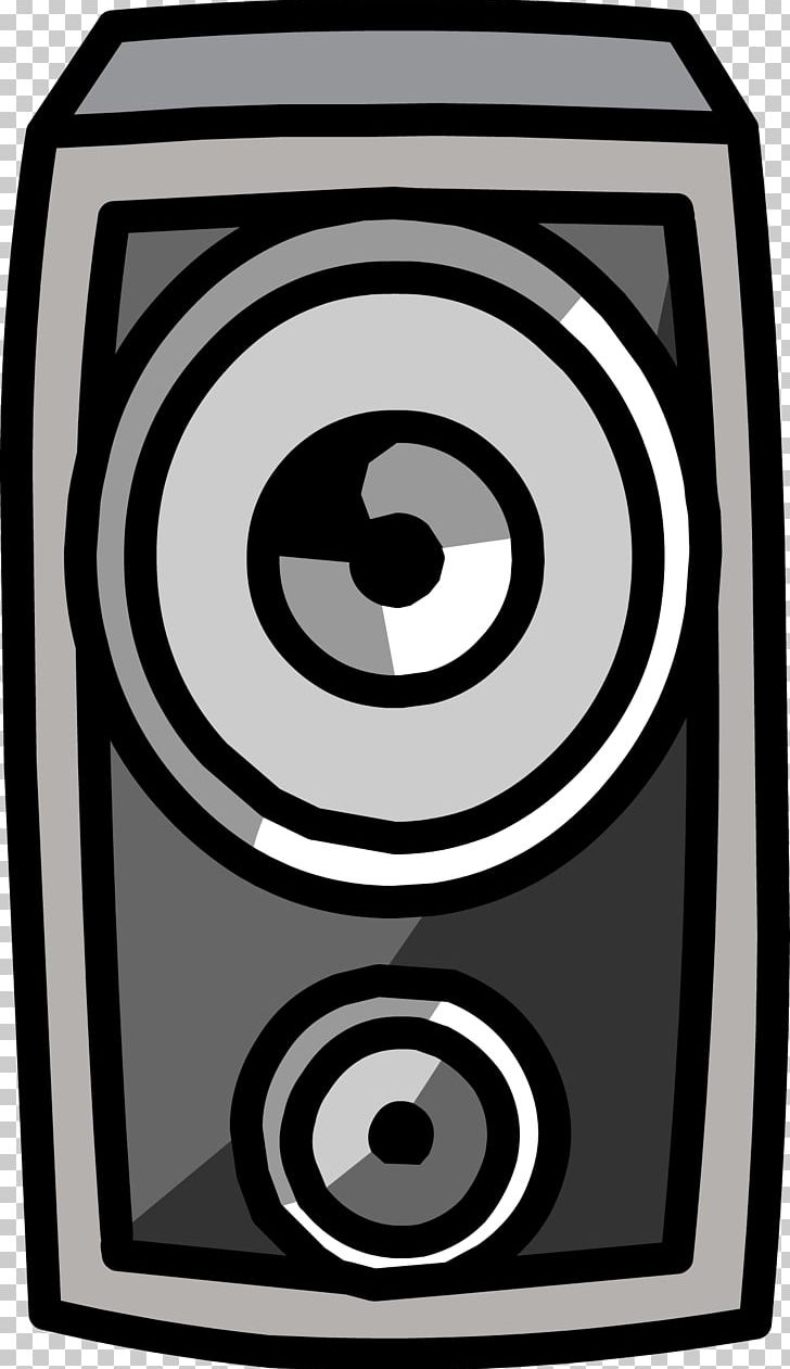 Club Penguin Loudspeaker Windows Phone PNG, Clipart, Audio Speakers, Black And White, Circle, Club Penguin, Electronics Free PNG Download