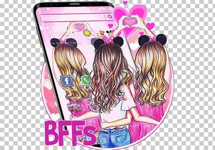 Friendship Love Illustration Microsoft Launcher Hair Coloring PNG, Clipart,  Anime, Art, Best Friend, Best Friends Forever,