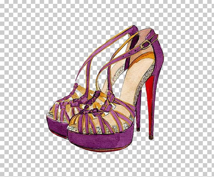 High-heeled Footwear Shoe Designer Sandal Purple PNG, Clipart, Accessories, Basic Pump, Christian Louboutin, Court Shoe, Fashion Free PNG Download