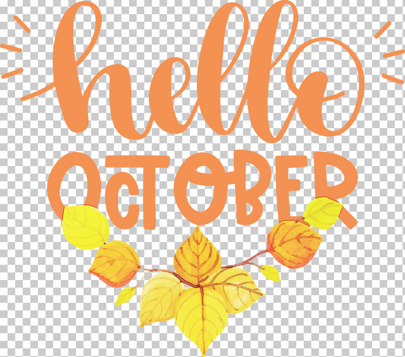Floral Design PNG, Clipart, Biology, Floral Design, Fruit, Happiness, Hello October Free PNG Download
