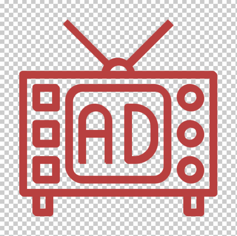 Tv Icon Advertising Icon Television Icon PNG, Clipart, Advertising Icon, Line, Rectangle, Sign, Signage Free PNG Download