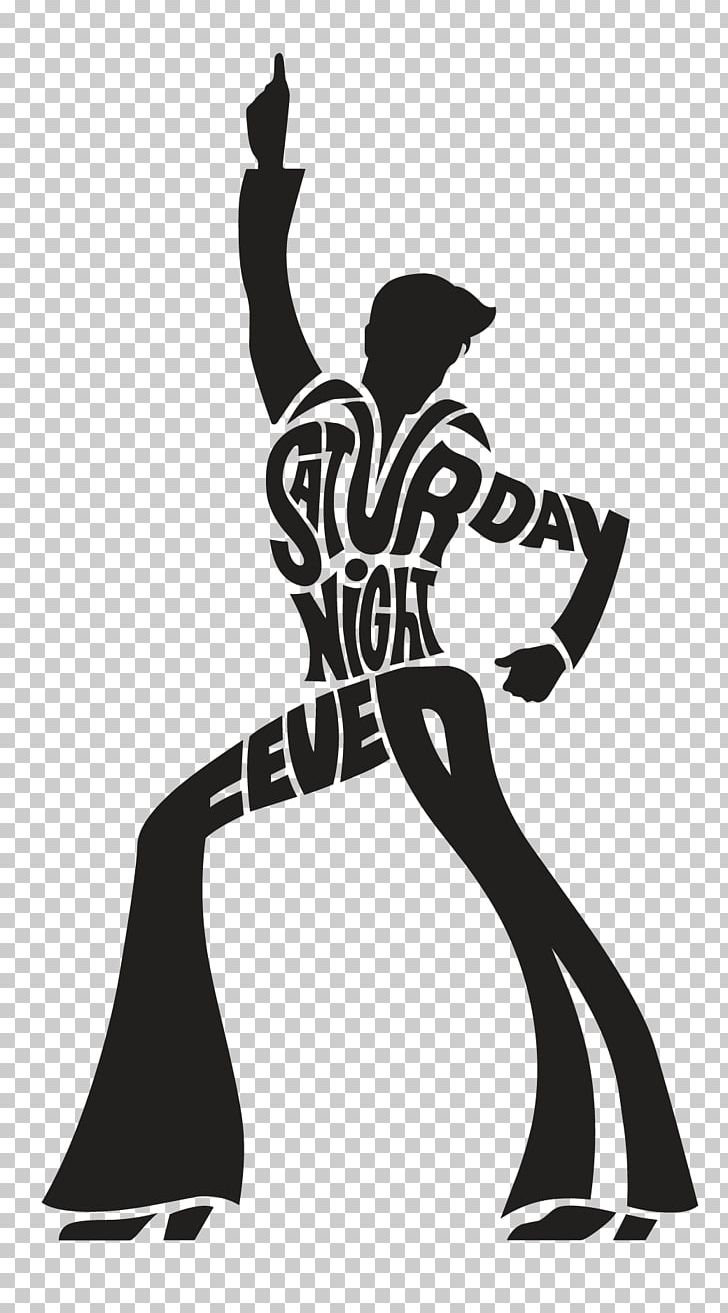 Silhouette Saturday Night Fever Graphics Disco PNG, Clipart, Animals, Arm, Art, Black And White, Disco Free PNG Download