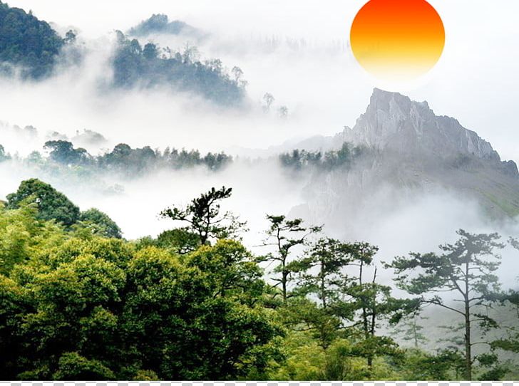 Mount Tai U6cf0u5c71u98a8u666fu5340 Cinq Montagnes Sacrxe9es Fukei Sunrise PNG, Clipart, Cloud, Computer Wallpaper, Forest, Jungle, Landscape Free PNG Download