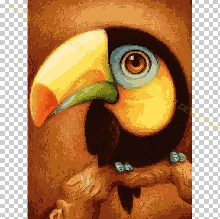 Painting Toucan Drawing Art Canvas PNG, Clipart, Animal, Art, Beak, Bird, Canvas Free PNG Download