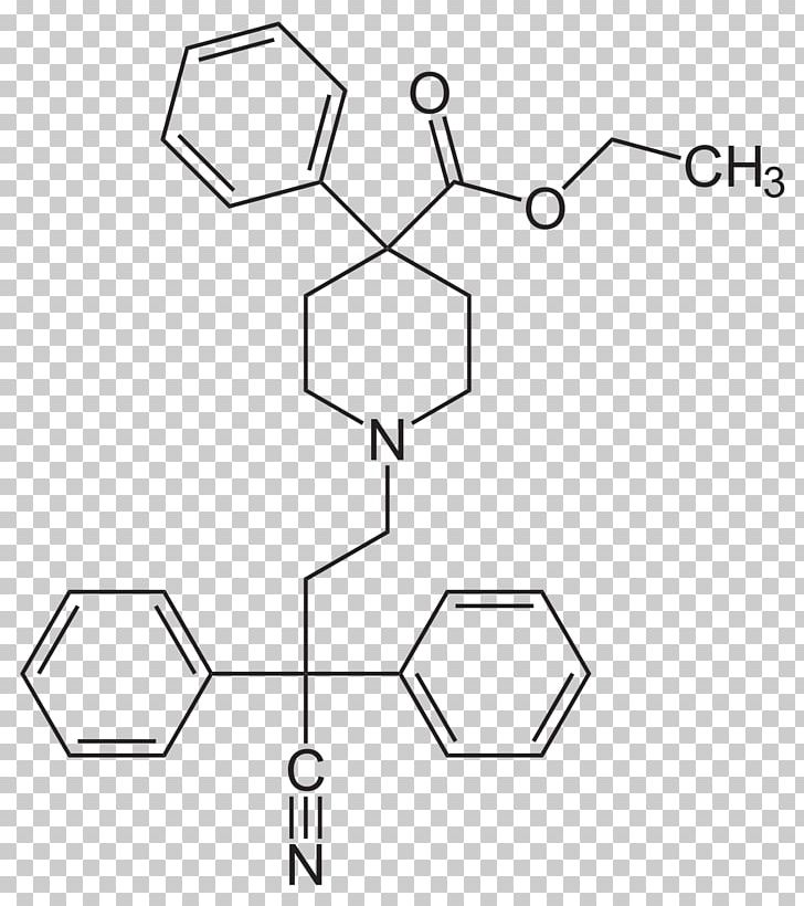 Diphenoxylate Piritramide Loperamide Phenylpiperidine Diarrhea PNG, Clipart, Angle, Area, Barbiturate, Black And White, Chemical Free PNG Download