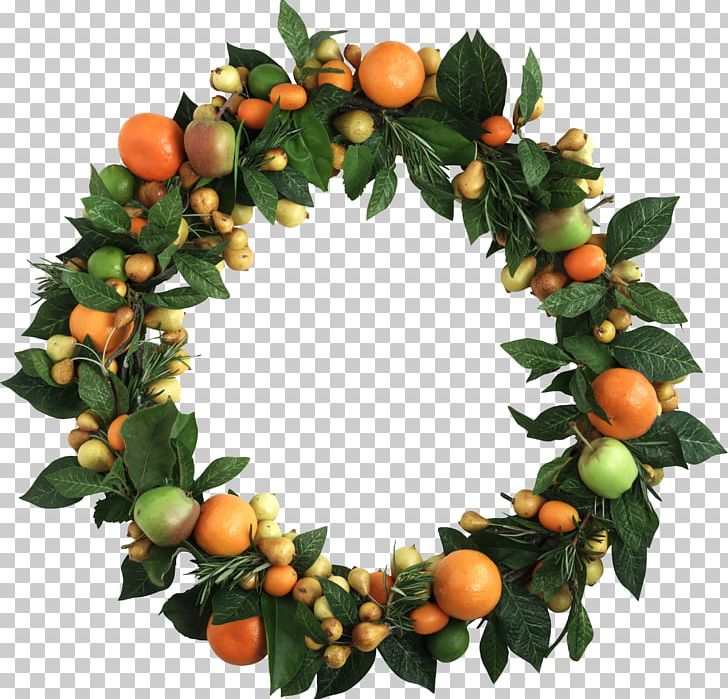 Wreath Fruit Christmas PNG, Clipart, Art Green, Berry, Christmas, Christmas Decoration, Citrus Free PNG Download