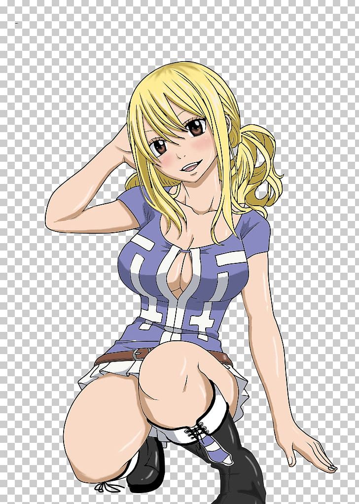 Lucy Heartfilia Erza Scarlet Fairy Tail Anime PNG, Clipart, Animation, Arm, Blond, Brown Hair, Cartoon Free PNG Download