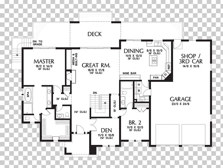 House Plan Storey Floor Plan PNG, Clipart, Angle, Area, Basement, Bedroom, Black And White Free PNG Download