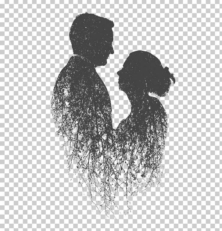 Multiple Exposure Photography PNG, Clipart, Black And White, Casal, Contrejour, Couple, Drawing Free PNG Download