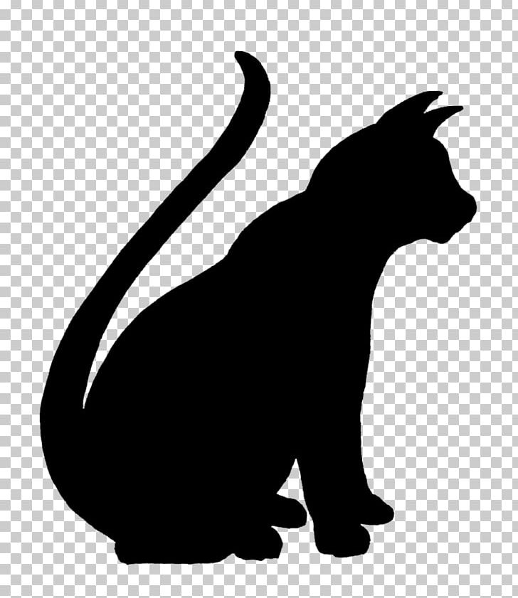 Cat Pet Sitting Kitten Silhouette PNG, Clipart, Animals, Black, Black And White, Black Cat, Carnivoran Free PNG Download
