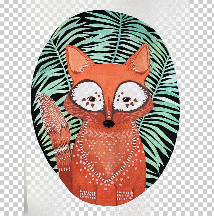 Watercolor Painting Art Fox Printing Illustration PNG, Clipart, Animals, Art, Black Cat, Canvas, Canvas Print Free PNG Download