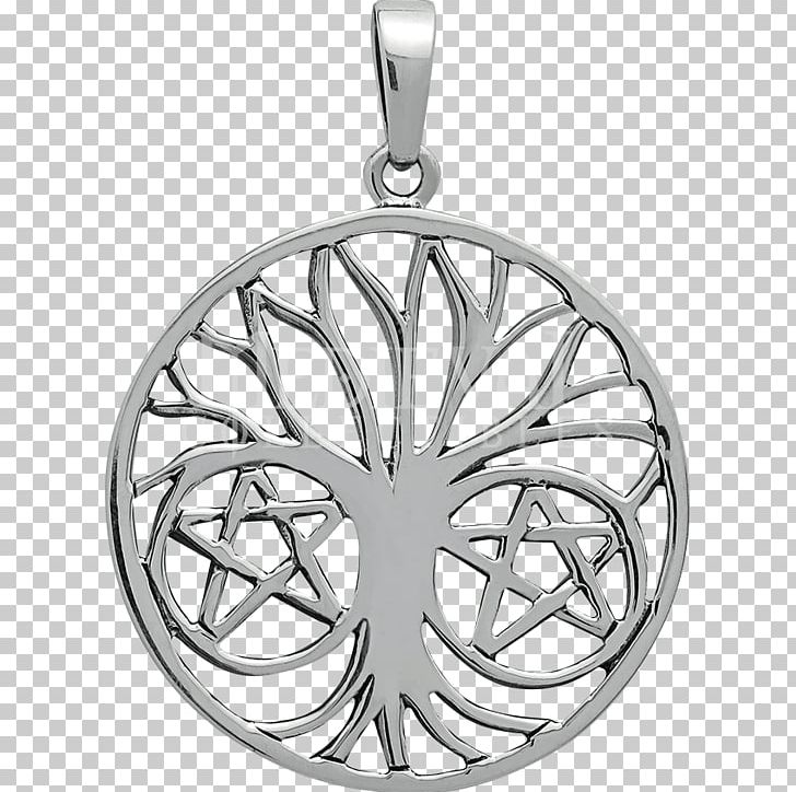 Locket Pentacle Charms & Pendants Symbol Wicca PNG, Clipart, Amulet, Black And White, Body Jewelry, Chain, Charms Pendants Free PNG Download