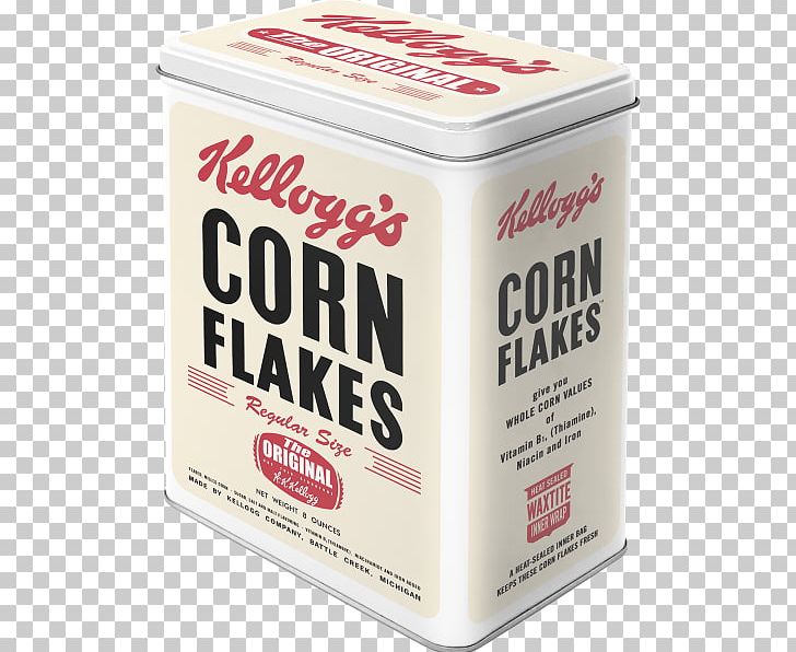 Corn Flakes Breakfast Cereal Kellogg's Tin Box Tin Can PNG, Clipart,  Free PNG Download