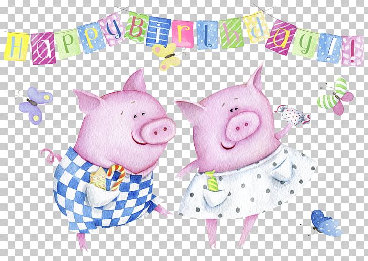 Domestic Pig Wedding Invitation Birthday Greeting Card Illustration PNG, Clipart, Animals, Cartoon Character, Cartoon Cloud, Cartoon Couple, Cartoon Eyes Free PNG Download