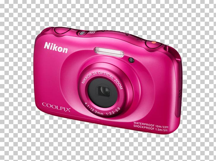 Nikon COOLPIX W100 Point-and-shoot Camera Digital SLR PNG, Clipart, Camera, Camera Lens, Digital Cameras, Digital Slr, Magenta Free PNG Download
