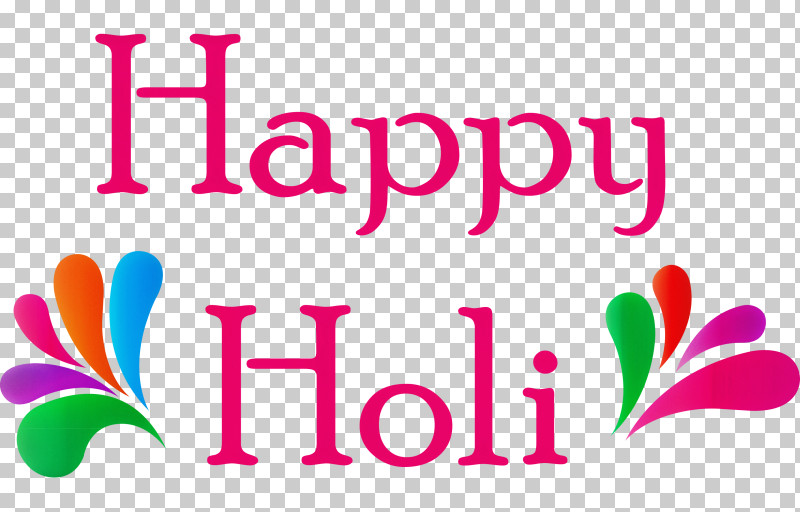 Happy Holi PNG, Clipart, Happy Holi, Line, Logo, Magenta, Pink Free PNG Download
