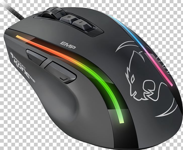 Computer Mouse Roccat Kone EMP Max Performance RGB Gaming Mouse 12000dpi Computer Keyboard ROCCAT Kone Pure PNG, Clipart, Computer Component, Computer Keyboard, Electronic Device, Electronics, Input Device Free PNG Download