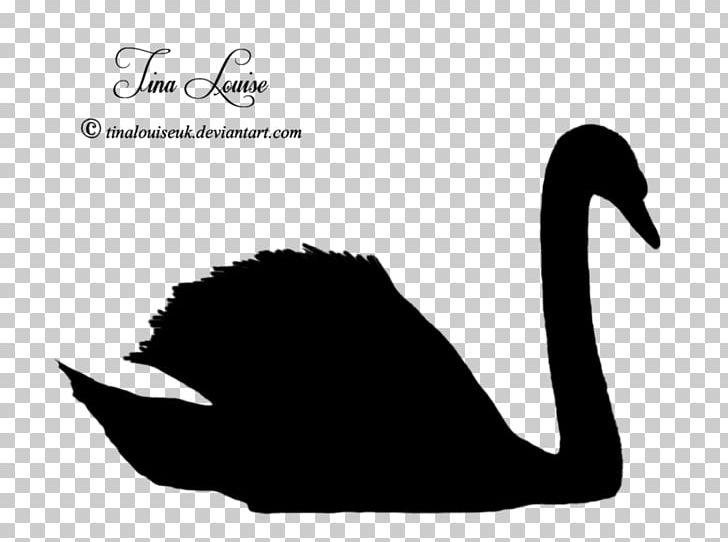 Duck Goose Silhouette Black Swan PNG, Clipart, Anatidae, Animals, Beak, Bird, Black And White Free PNG Download