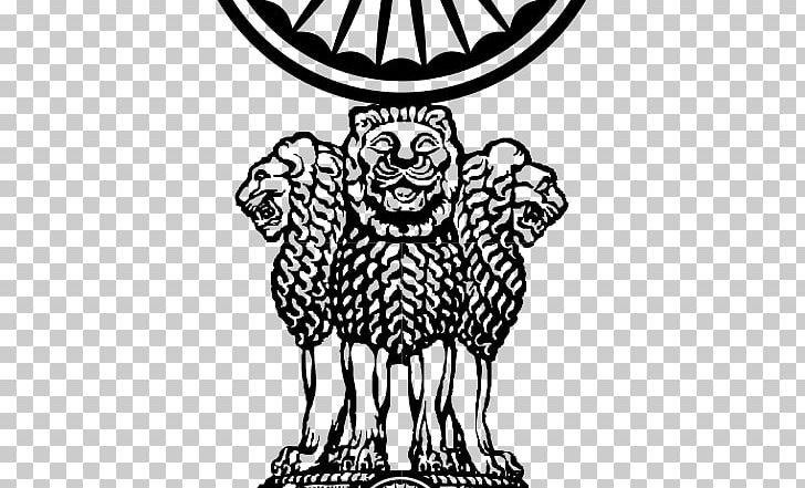 Lion Capital Of Ashoka Sarnath Pillars Of Ashoka Government Of India State Emblem Of India PNG, Clipart, Big Cats, Black, Carnivoran, Cartoon, Cat Like Mammal Free PNG Download