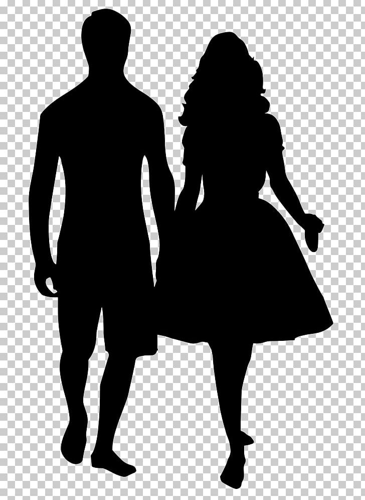Silhouette Holding Hands Drawing PNG, Clipart, Animals, Black, Black And White, Clip Art, Couple Free PNG Download