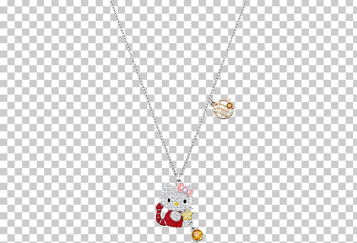 Hello Kitty Swarovski AG Necklace Luxury Goods Gift PNG, Clipart, Body Jewelry, Bracelet, Cat, Colored Gold, Gift Free PNG Download