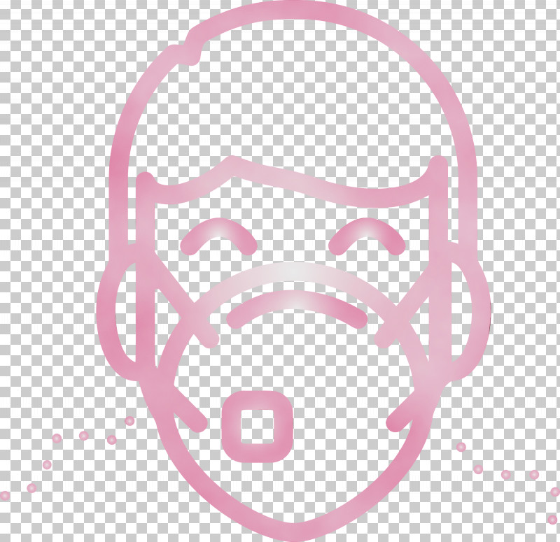 Pink PNG, Clipart, Corona Virus Disease, Man With Medical Mask, Paint, Pink, Watercolor Free PNG Download