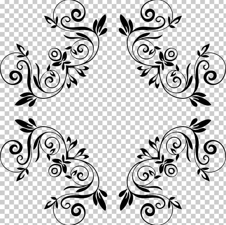 Floral Design Art PNG, Clipart, Art, Artwork, Black, Black And White, Branch Free PNG Download